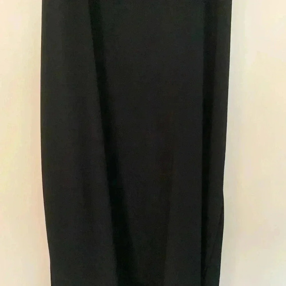 Joseph Ribkoff jersey like knit black cocktail dress w gathers at the waist - Picture 8 of 10